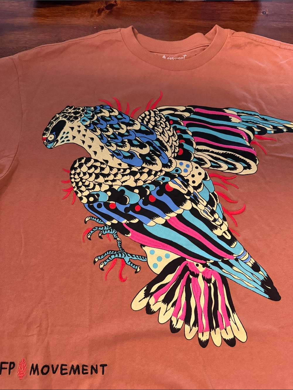 FP Movement VIRALWomen's Elliot Snowman Rust Graphic Bird Tee - Multicolor Print